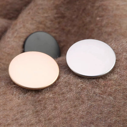 3441★ Suéter con botones de metal, chaqueta de cachemira, abrigo de mujer, gabardina, botones, camisa de hombre, gemelos de traje con botones