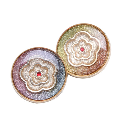 3490★ Gabardina con botones de punta de metal para mujer, botones decorativos versátiles, ropa, suéter, pijama, botones redondos grandes