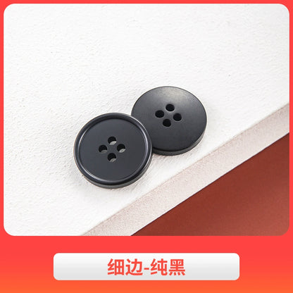 3442★ Botones de abrigo de lana, botones de gabardina, botones de pantalón de traje de hombre, botones redondos de resina semimate