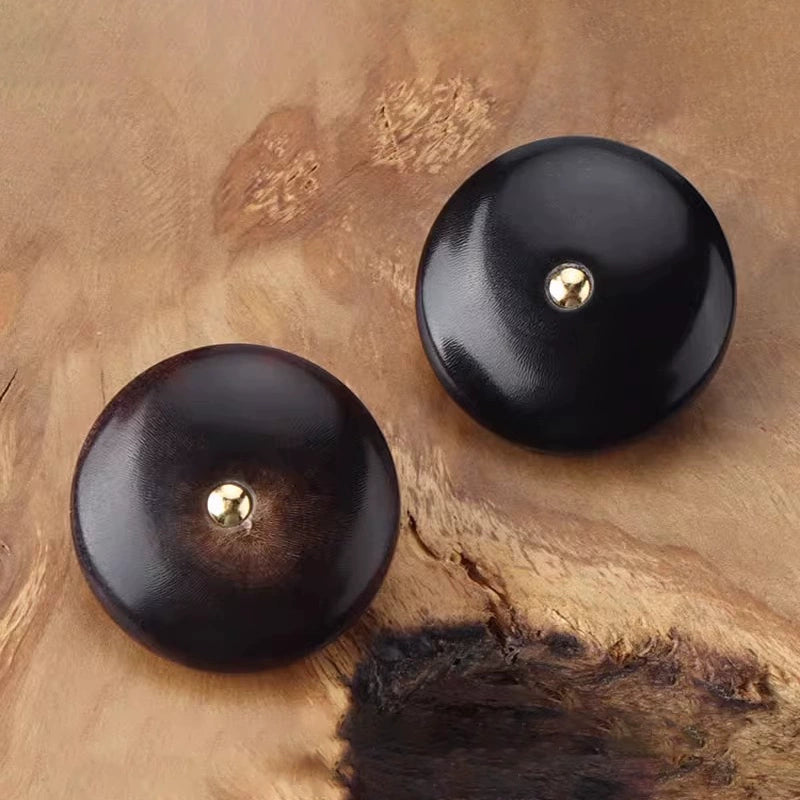 3318★ Vêtements à boutons en corne véritable noire, bouton de veste de costume polyvalent pour hommes et femmes, pantalon de costume, bouton à motif rond