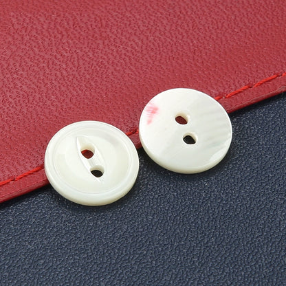 3347★  Shirt buttons women's and men's chiffon shirt buttons clothes versatile round shell buttons four-eye black and white cardigan small