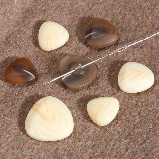 3268★  Triangular resin button versatile clothes special-shaped trench coat coat decorative button children's sweater cardigan button