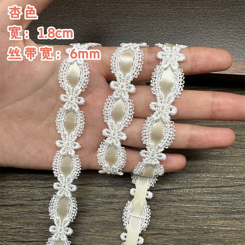 3550★ Ancho 1,8 cm Nueva cinta hueca de encaje DIY hecha a mano Lolita falda accesorios de decoración de ropa