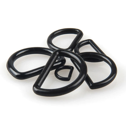 3525★ Ropa en blanco y negro Hebilla de anillo en D Hebilla de ajuste de correa Hebilla en D Hebilla de correa Accesorios de equipaje Hebilla de anillo en D Botón de plástico