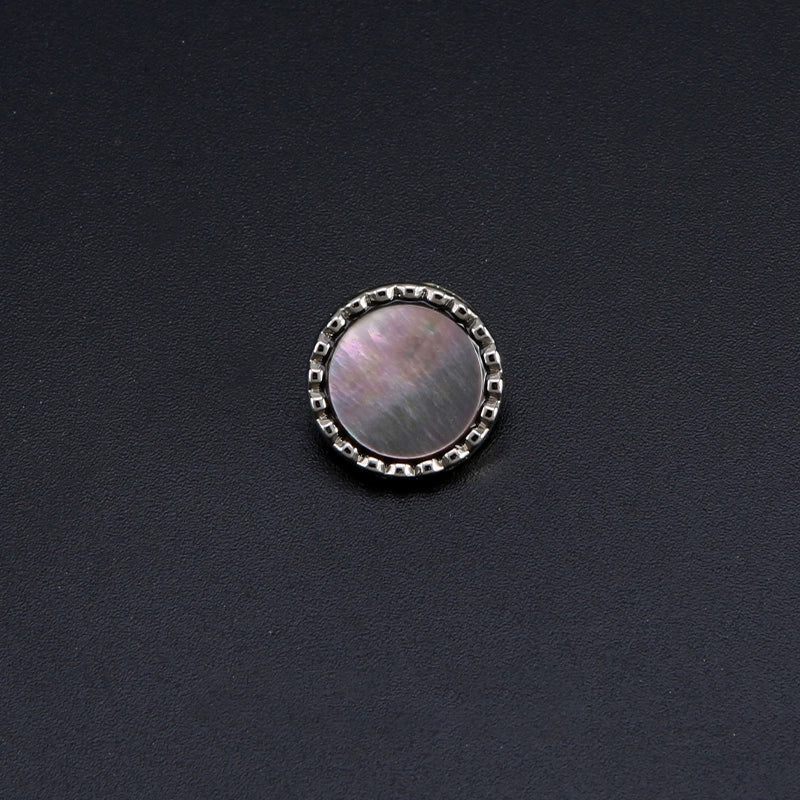 3361★  Pearlescent pearl metal shell button shirt cardigan versatile buttons high-end children's clothes versatile round buttons