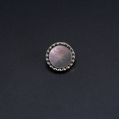 3361★  Pearlescent pearl metal shell button shirt cardigan versatile buttons high-end children's clothes versatile round buttons