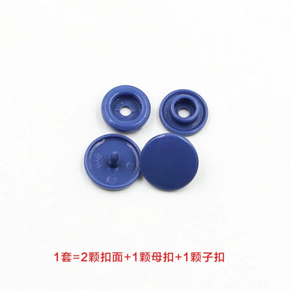 3413★  Plastic four-in-one buckle special button for colored baby clothes, seam-free hidden button, baby buckle nail button, mother and child buckle