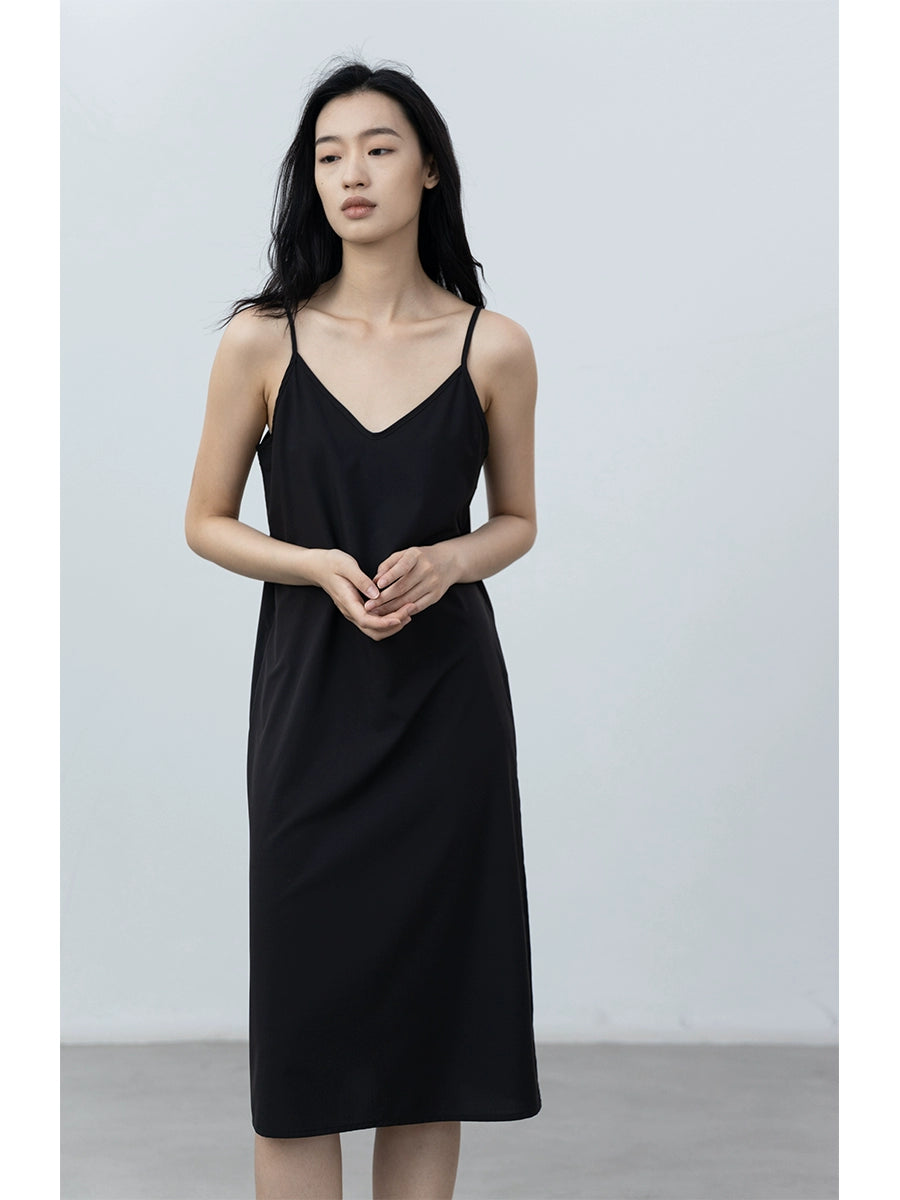 Vestido de base interior CAREMIND para mujer 2023, para las cuatro estaciones, se puede usar un color sólido, cómodo, de moda, con forro de falda, se puede usar solo 