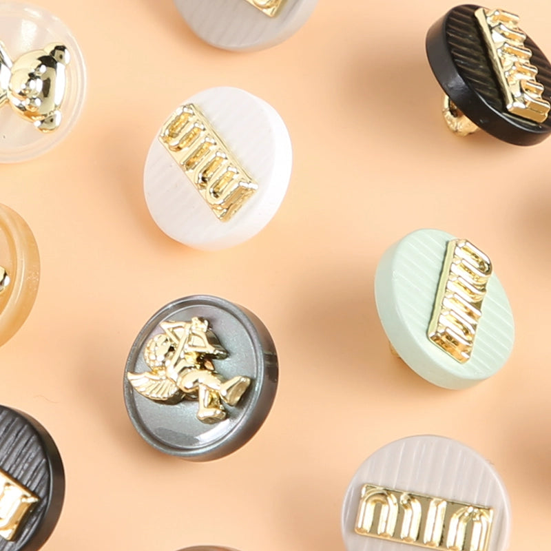 3363★  Metal shirt shirt decorative buttons clothes cardigan jacket buttons high-end round personalized cuff buttons accessories