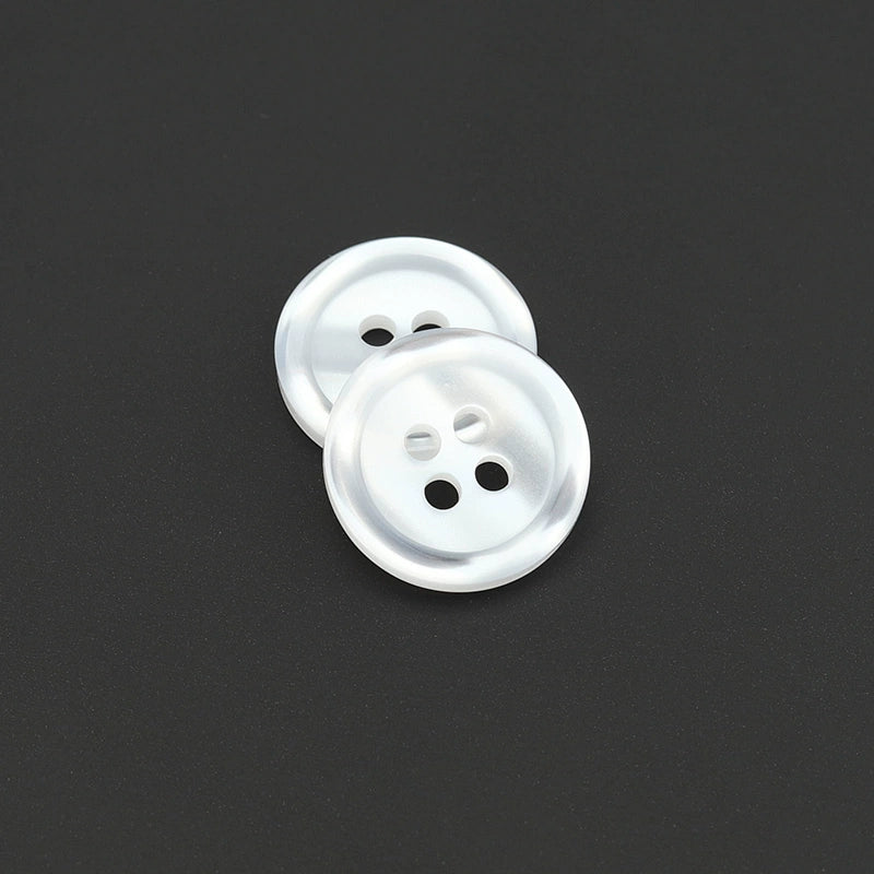 3495★ Botones Especiales Resina Transparente Dos Ojos Cuatro Ojos Botón de Pan Botón de Camisa Botón de Camisa de Primavera y Verano Botón de Suéter de Chaqueta