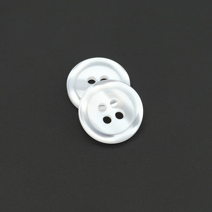 3495★ Botones Especiales Resina Transparente Dos Ojos Cuatro Ojos Botón de Pan Botón de Camisa Botón de Camisa de Primavera y Verano Botón de Suéter de Chaqueta