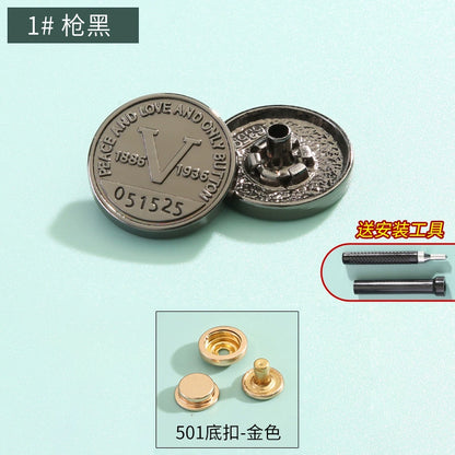 3410★ Boutons pression haut de gamme sans couture pour vêtements pour femmes, boutons mère et enfant, boutons quatre en un, boutons de doudoune, boutons boutons, boutons cachés invisibles.