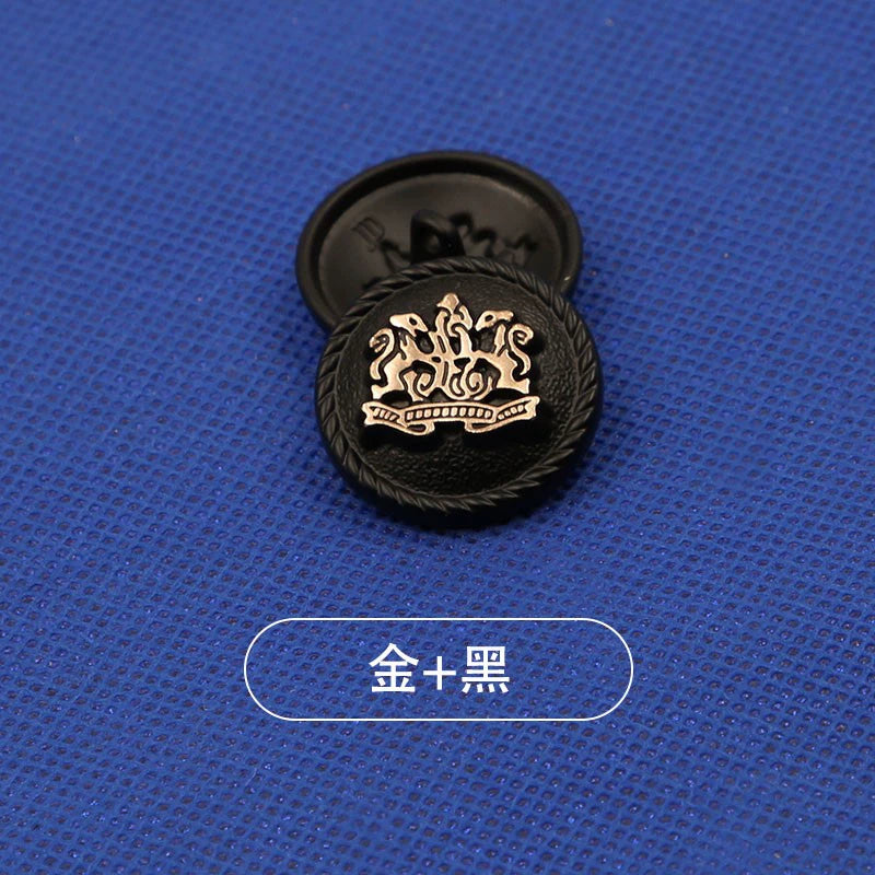 3438★ Vêtements à boutons dorés Boutons en métal Boutons ronds Manteaux polyvalents pour hommes et femmes Blazer trench coat boutons de pull