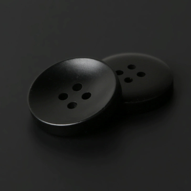 3446★ Botones redondos negros para abrigo, moda femenina, versátil, de lana, para suéter, chaqueta, cárdigan, gabardina, botones pequeños