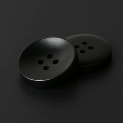 3446★ Botones redondos negros para abrigo, moda femenina, versátil, de lana, para suéter, chaqueta, cárdigan, gabardina, botones pequeños