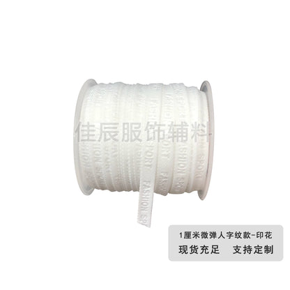 3876 Spot 1 cm Color letra en espiga en relieve cinta de borde prensado Accesorios Correa de cuello trasero Tira lateral de ropa