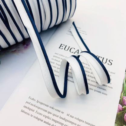 Cinta adhesiva de seda brillante de 1 cm, 41 colores, con borde incrustado, para decoración de hogar, textiles, accesorios de ropa, 3847