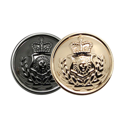 3415★  Metal buttons Crown lion head women's fashion buttons Versatile woolen coat trench coat decorative women's suit buttons