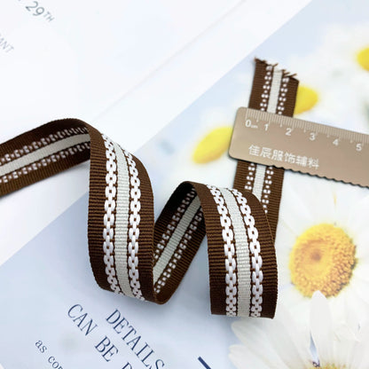 3857 Tiras de borde de cinta jacquard de punto de salto de rayas de color de 2 cm, ribete de borde de pantalones, tiras laterales, textiles para el hogar, accesorios de ropa