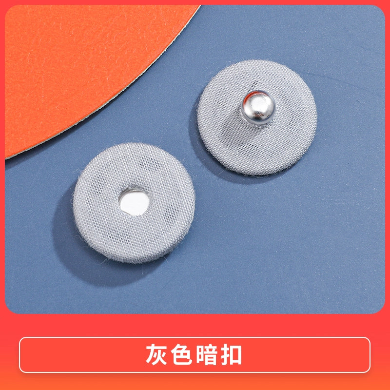 3470★ Botón de tela de color nuevo, botón a presión de metal, botón oculto, botón anti-luz para niños y madres, botón de ropa grande para mujeres, botón de botón.