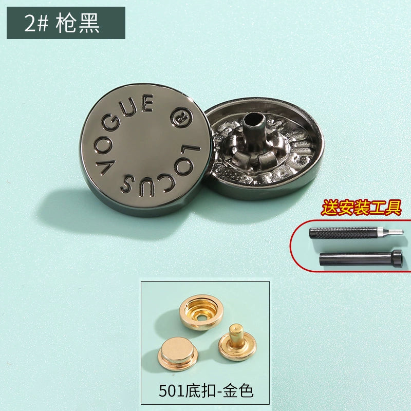 3410★ Boutons pression haut de gamme sans couture pour vêtements pour femmes, boutons mère et enfant, boutons quatre en un, boutons de doudoune, boutons boutons, boutons cachés invisibles.