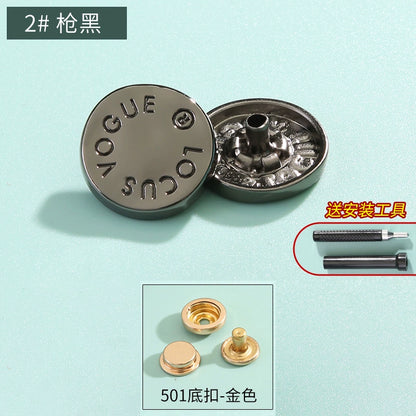 3410★ Boutons pression haut de gamme sans couture pour vêtements pour femmes, boutons mère et enfant, boutons quatre en un, boutons de doudoune, boutons boutons, boutons cachés invisibles.