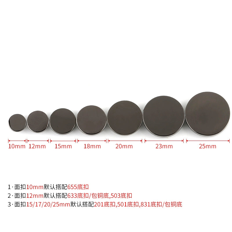 3411★  Metal high-end clothes clothing mother and child buttons jacket hidden buttons round coat down jacket buttons buttons buttons buttons