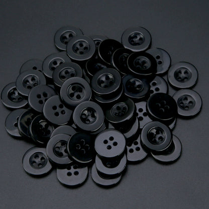 3495★ Botones Especiales Resina Transparente Dos Ojos Cuatro Ojos Botón de Pan Botón de Camisa Botón de Camisa de Primavera y Verano Botón de Suéter de Chaqueta