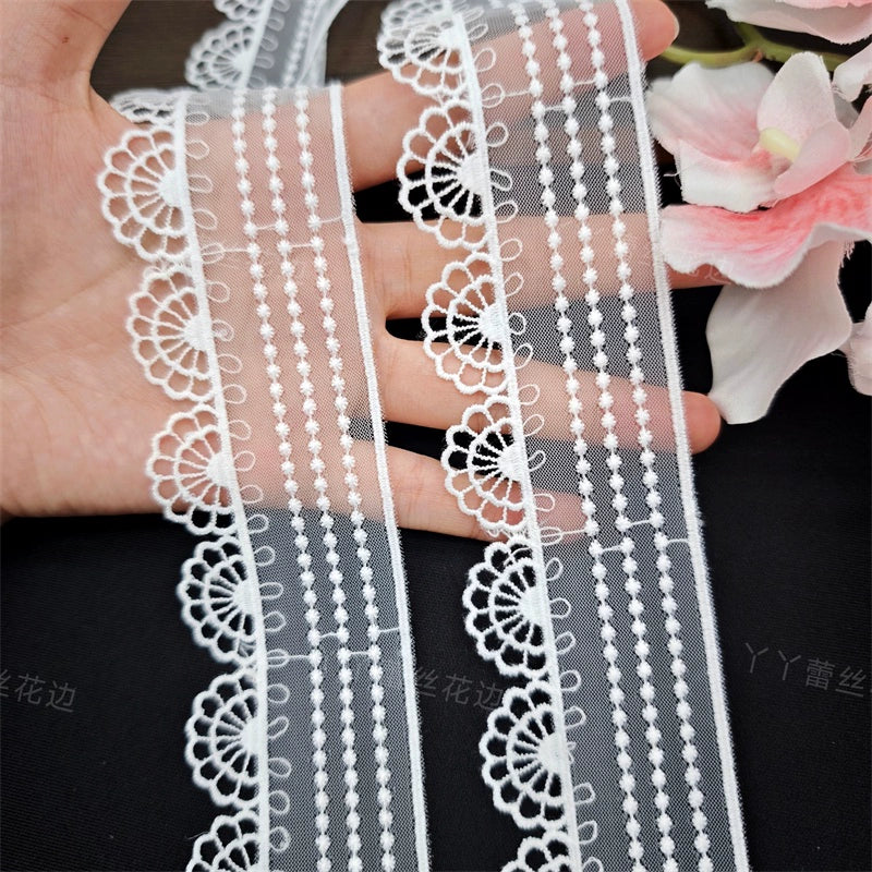 3819 Nouveau tissu de broderie de dentelle de vêtements de maille de dentelle robe de mariée de femmes vêtements textile textile à la maison accessoires de maille de broderie