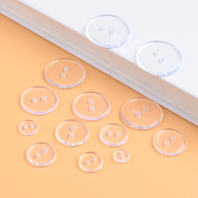 3309★ Resin white shirt round decorative buttons invisible bottom button shirt versatile pad button black button small button