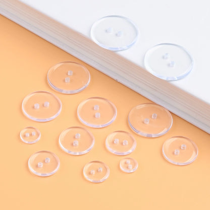 3309★ Resin white shirt round decorative buttons invisible bottom button shirt versatile pad button black button small button