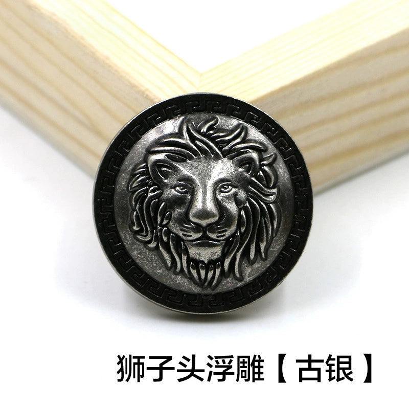 3437★ Botones metálicos retro británicos, botones de traje, botones decorativos para abrigos, chaquetas, gabardinas, accesorios de ropa, botones dorados