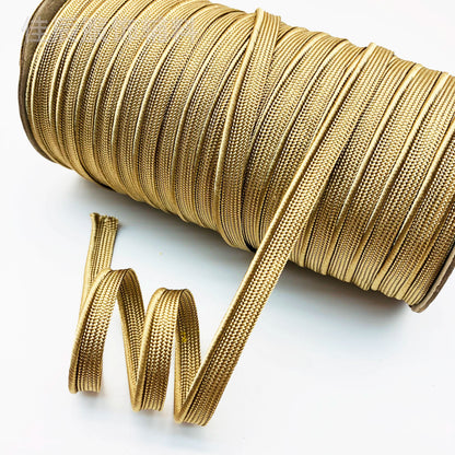 3849 Spot 39 colores 1 cm borde fino cinta maestra de seda brillante tira de brotes ribete cuerda borde incrustado tira cincha accesorios de ropa