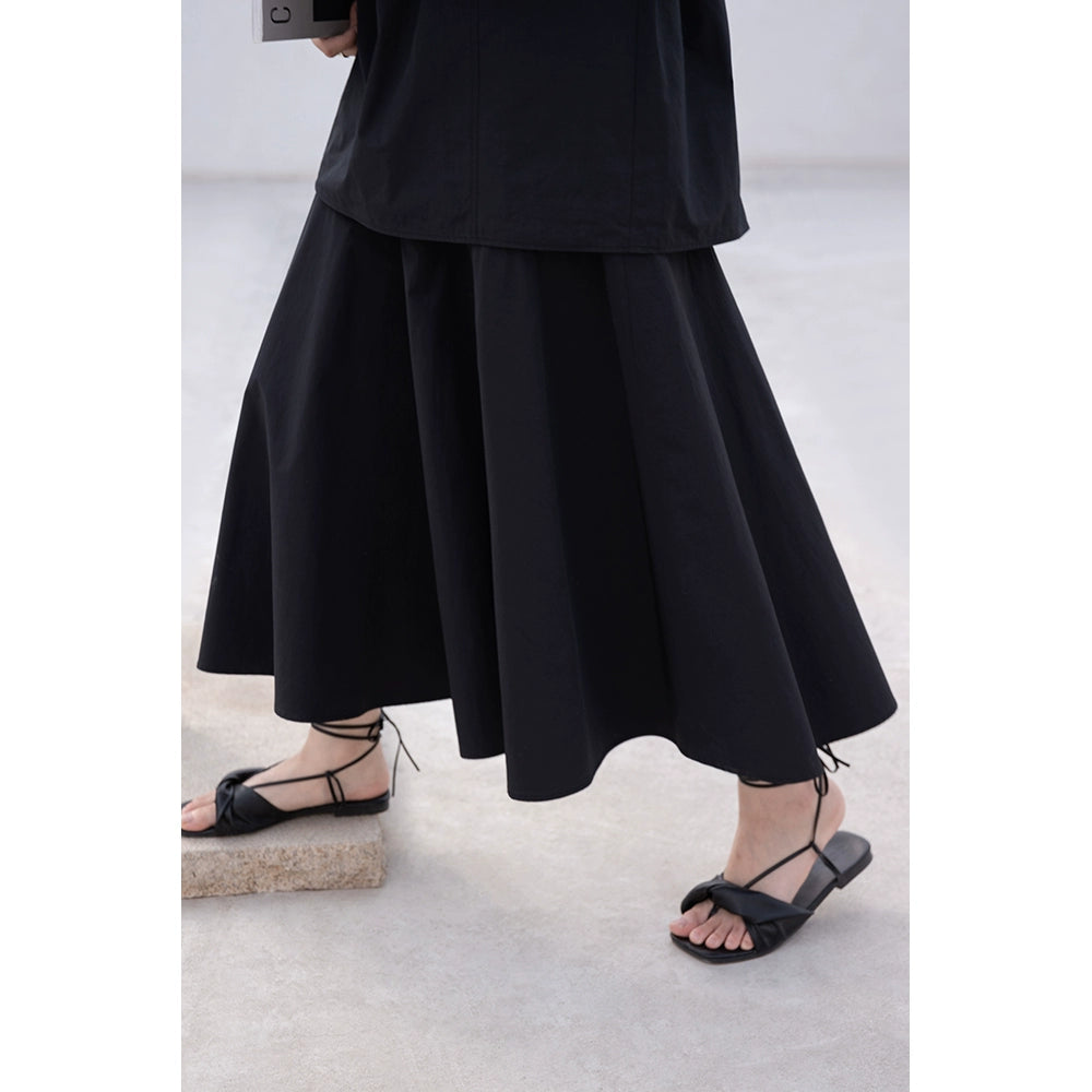 [Oferta por tiempo limitado] Conjunto de camisa de viento frío y oscuro Yamamoto de CAREMIND para mujer + falda que cubre las caderas con un personaje 