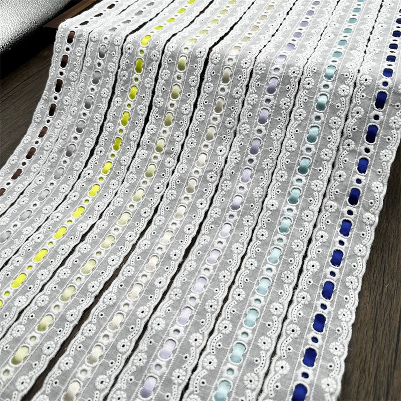 3553★ Ancho 4,5 cm Nuevo color Cinta de algodón Hilo de encaje Hecho a mano DIY Lolita Accesorios de ropa de bebé