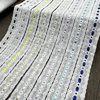 3553★ Ancho 4,5 cm Nuevo color Cinta de algodón Hilo de encaje Hecho a mano DIY Lolita Accesorios de ropa de bebé