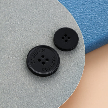 3459★  Black resin buttons men's suit jacket buttons top women's woolen coat trench coat pants versatile high-end buttons