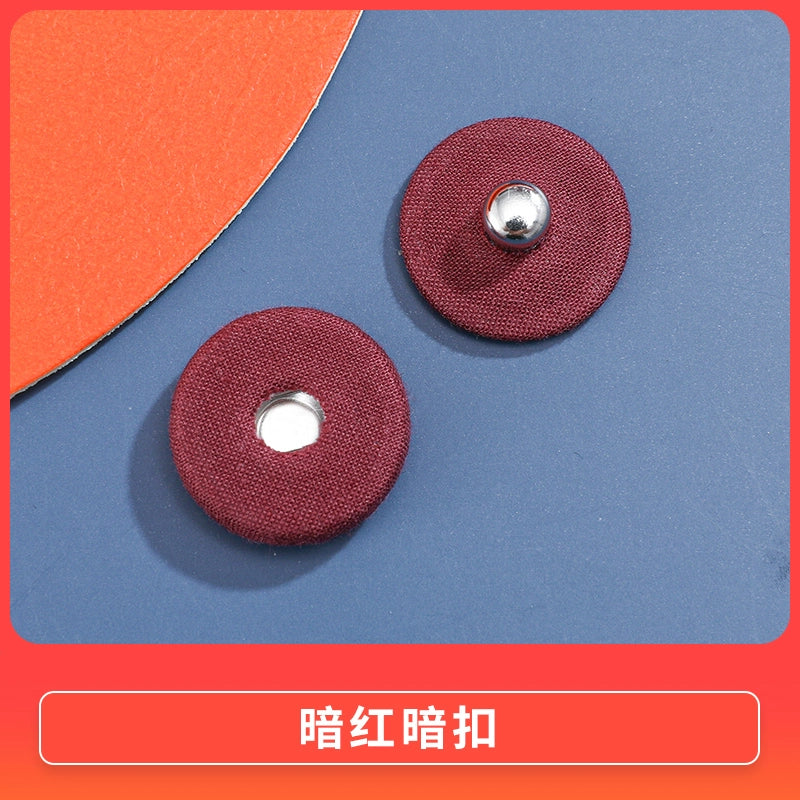 3470★ Botón de tela de color nuevo, botón a presión de metal, botón oculto, botón anti-luz para niños y madres, botón de ropa grande para mujeres, botón de botón.