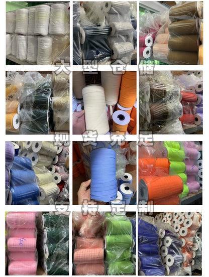 3878 40 colores en stock 1 cm de cinta de espiga microelástica para el borde del cuello trasero, tira de presión, accesorios, tira de ribete para el escote, tira lateral para ropa