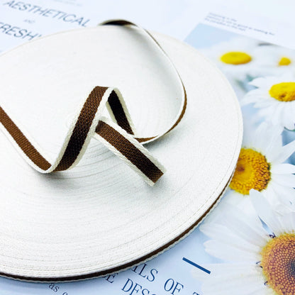 Cinta de jacquard intercolor de rayas de 1 cm, cinta de colores, tira de ribete, tira de prensado para dobladillos de ropa, accesorios de ropa