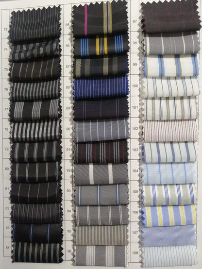 3897 Forro de manga de tela a rayas de color, forro de tela estampada con patrón oscuro para puños de traje