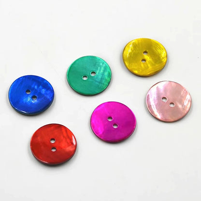 3321★ Handmade Color Shell Button Maspell Button Shirt Button Jacket Sweater Button Clothes Button Decorative DIY Material