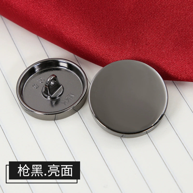 3375★  Metal flat buttons high-end suit buttons clothes top women's coat button shirt men's trench coat shirt round
