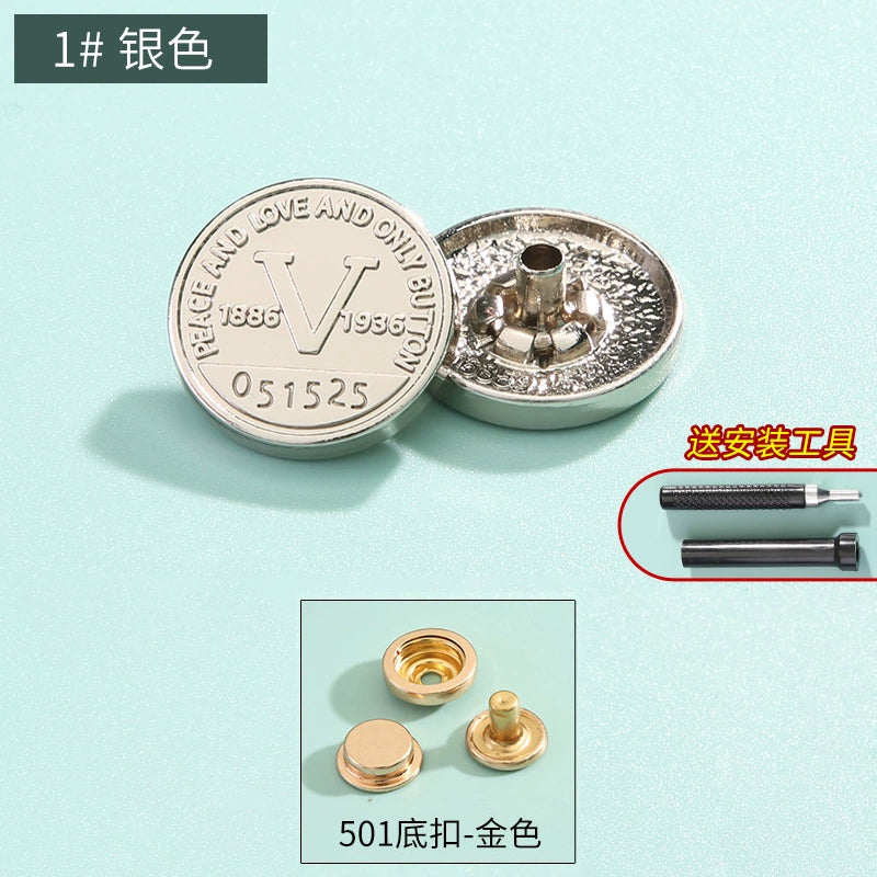 3410★ Boutons pression haut de gamme sans couture pour vêtements pour femmes, boutons mère et enfant, boutons quatre en un, boutons de doudoune, boutons boutons, boutons cachés invisibles.