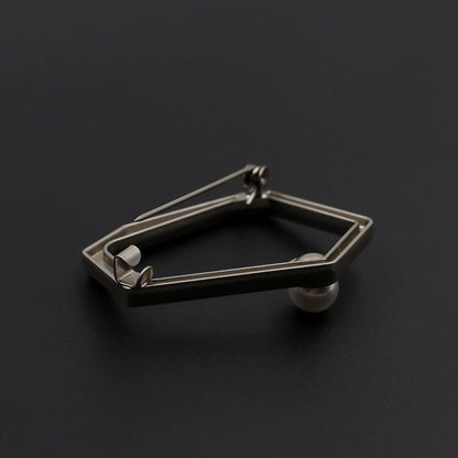 3529★ Versión coreana de moda con hebilla de anillo de metal, hebilla de alfiler de perla, abrigo, chaqueta, suéter, bufanda, accesorios, hebilla decorativa, hebilla de cinturón