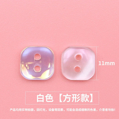 3345★  Color resin shirt buttons women's coat shirt buttons fashion round top clothes trench coat small button accessories
