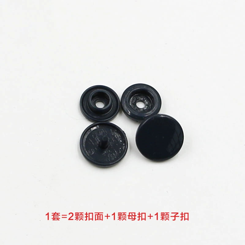 3413★  Plastic four-in-one buckle special button for colored baby clothes, seam-free hidden button, baby buckle nail button, mother and child buckle