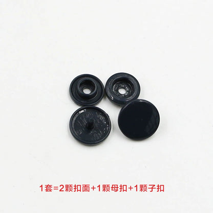 3413★  Plastic four-in-one buckle special button for colored baby clothes, seam-free hidden button, baby buckle nail button, mother and child buckle