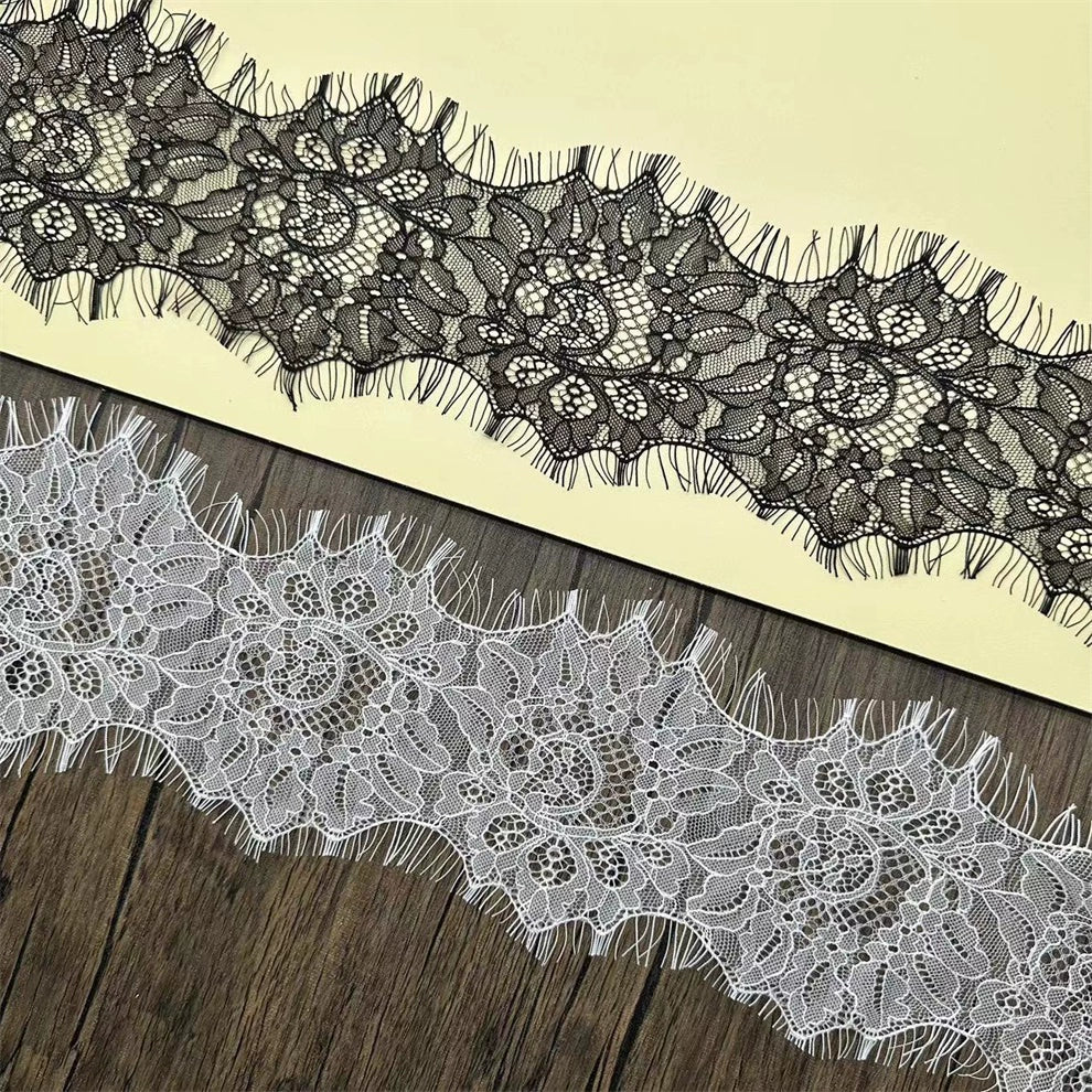 3778 Exquisita exportación de pestañas, encaje de barba, bricolaje, diseño hecho a mano, ropa, falda, dobladillo, accesorios, ancho 13 CM