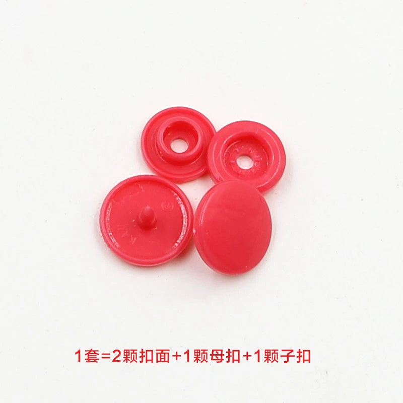 3413★  Plastic four-in-one buckle special button for colored baby clothes, seam-free hidden button, baby buckle nail button, mother and child buckle